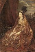 Dyck, Anthony van Portrat der Elisabeth oder Theresia Shirley in orientalischer Kleidung Spain oil painting artist